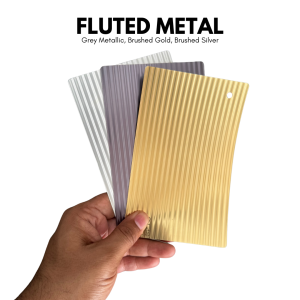 Fluted Metal PVC Sheet