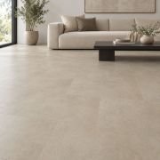 IF-9404 Sand Microcement SPC flooring 12x24 – room view